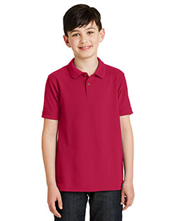 Port Authority Y500 Boys Silk Touch Polo at GotApparel