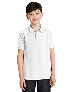 Port Authority Y500 Boys Silk Touch Polo at GotApparel