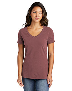 Port & Company Ladies Beach Wash Garment-Dyed V-Neck Tee LPC099V at GotApparel