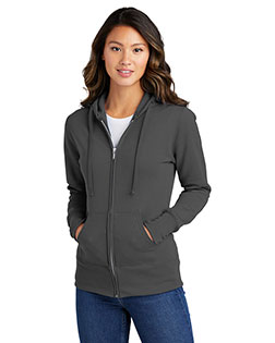 Port & Company LPC78ZH Women Classic Full-Zip Hooded Sweatshirt at GotApparel
