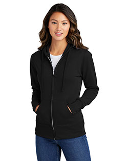 Port & Company LPC78ZH Women Classic Full-Zip Hooded Sweatshirt at GotApparel