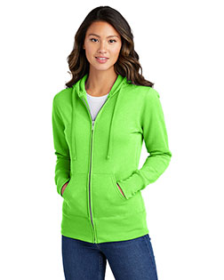 Port & Company LPC78ZH Women Classic Full-Zip Hooded Sweatshirt at GotApparel