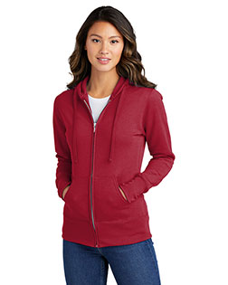Port & Company LPC78ZH Women Classic Full-Zip Hooded Sweatshirt at GotApparel