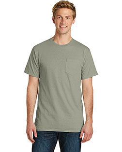 Port & Company PC099P Adult Essential Pigment-Dyed Pocket Tee at GotApparel