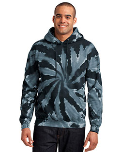 Port & Company PC146 Men Essential Tie-Dye Pullover Hooded Sweatshirt at GotApparel