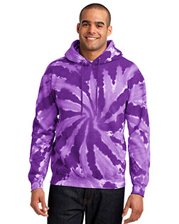 Port & Company PC146 Men Essential Tie-Dye Pullover Hooded Sweatshirt at GotApparel