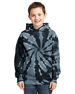 Port & Company PC146Y Boys Essential Tie-Dye Pullover Hooded Sweatshirt at GotApparel