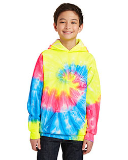 Port & Company PC146Y Boys Essential Tie-Dye Pullover Hooded Sweatshirt at GotApparel