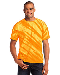 Port & Company PC148 Men Essential Tiger Stripe Tie-Dye Tee at GotApparel