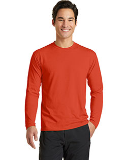 Port & Company PC381LS Men Long-Sleeve Essential Performance Blend Tee at GotApparel