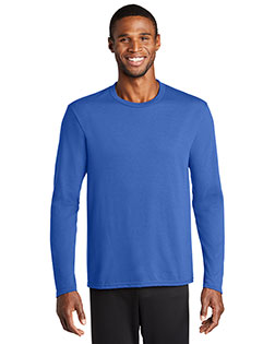 Port & Company PC381LS Men Long-Sleeve Essential Performance Blend Tee at GotApparel