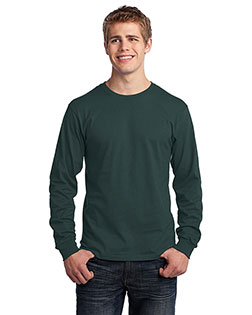 Port & Company PC54LS Men Long-Sleeve 5.4 Oz 100% Cotton T-Shirt at GotApparel