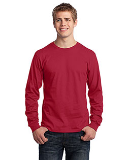 Port & Company PC54LS Men Long-Sleeve 5.4 Oz 100% Cotton T-Shirt at GotApparel