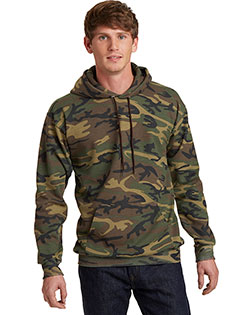 Port & Company PC78HC Men Core Fleece Camo Pullover Hooded Sweatshirt at GotApparel