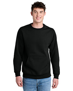 Port & Company  Core Fleece Crewneck Pocket Sweatshirt PC78PKT at GotApparel