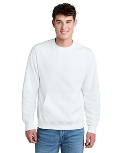 Port & Company  Core Fleece Crewneck Pocket Sweatshirt PC78PKT at GotApparel