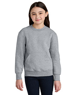 Port & Company PC78YPKT ™ Youth Core Fleece Crewneck Pocket Sweatshirt at GotApparel