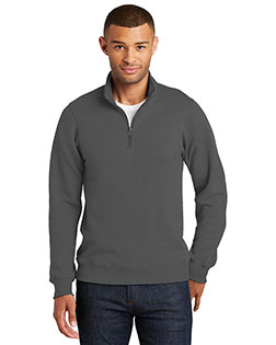 Port & Company PC850Q Men 8.5 oz 1/4-Zip Pullover Sweatshirt at GotApparel
