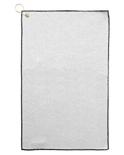 Pro Towels MW26CG  Microfiber Waffle Golf Towel with Brass Grommet & Hook at GotApparel
