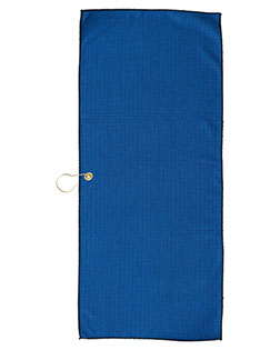 Pro Towels MW40CG  Large Microfiber Waffle Golf Towel Brass Grommet & Hook at GotApparel