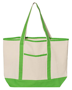 Q-Tees Q1500 34.6L Large Canvas Deluxe Tote at GotApparel