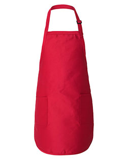 Q-Tees Q4350 Full-Length Apron with Pockets at GotApparel