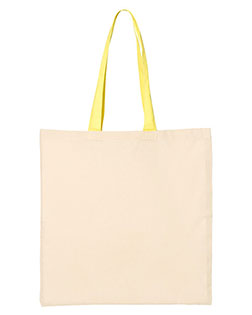 Q-Tees QTB6000 Economical Tote with Contrast-Color Handles at GotApparel