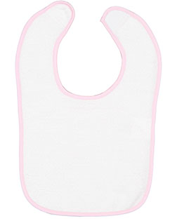 Rabbit Skins 1003 Infant Contrast Trim Terry Bib at GotApparel