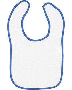 Rabbit Skins 1003 Infant Contrast Trim Terry Bib at GotApparel