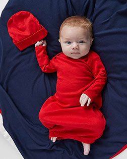 Rabbit Skins 4406 infants Baby Rib Layette at GotApparel