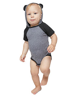 Rabbit Skins 4417 Infant Character Hooded Bodysuit with Ears at GotApparel