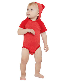 Rabbit Skins 4417  Infant Character Hooded Bodysuit with Ears at GotApparel