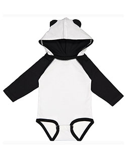 Rabbit Skins 4418 infants Long Sleeve Fine Jersey Bodysuit With Ears at GotApparel