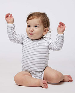 Rabbit Skins 4421RS Infant Long Sleeve Jersey Bodysuit at GotApparel