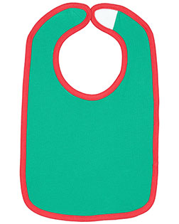 Rabbit Skins RS1004 Toddler Contrast Trim Bib at GotApparel