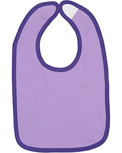 Rabbit Skins RS1004 Toddler Contrast Trim Bib at GotApparel