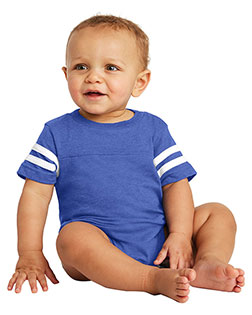 Rabbit Skins™ RS4437 Infant Football Fine Jersey Bodysuit at GotApparel