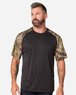 RealTree RT2103 Unisex Realtree® Performance Colorblock T-Shirt at GotApparel