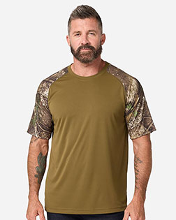 RealTree RT2103 Unisex Realtree® Performance Colorblock T-Shirt at GotApparel