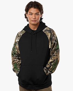 RealTree RT5305 Unisex Realtree Performance Colorblocked Hooded Sweatshirt at GotApparel