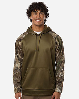 RealTree RT5305 Unisex Realtree Performance Colorblocked Hooded Sweatshirt at GotApparel