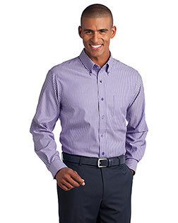 Red House RH64 Adult Stripe Non-Iron Pinpoint Oxford at GotApparel