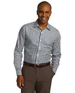 Red House RH74 Adult Tricolor Check Slim Fit Non-Iron Shirt at GotApparel