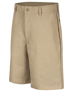 Red Kap PC26EXT Men Cotton Casual Plain Front Shorts - Extended Sizes at GotApparel