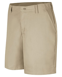 Red Kap PT27 Women 's Plain Front Shorts, 8 Inch Inseam at GotApparel