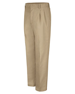 Red Kap PT38 Men Pleated Twill Slacks at GotApparel