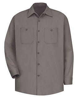 Red Kap SC30 Men Cotton Long Sleeve Uniform Shirt at GotApparel