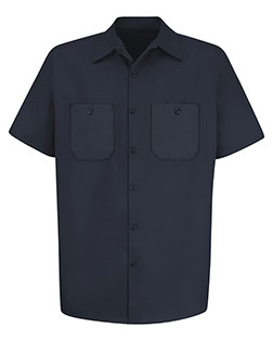 Red Kap SC40 Men Cotton Short Sleeve Uniform Shirt at GotApparel