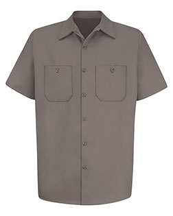 Red Kap SC40 Men Cotton Short Sleeve Uniform Shirt at GotApparel