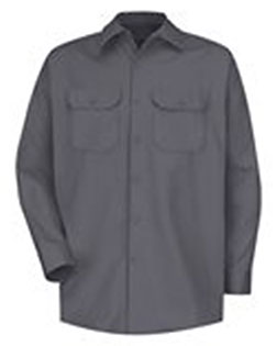 Red Kap SC70L Men Deluxe Heavyweight Cotton Shirt Long Sizes at GotApparel